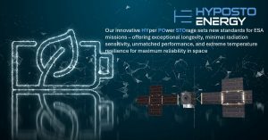 Hyposto energy storage solutions for optimising power supply in space missions