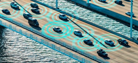 Autonomous vehicles driving and communicating on the highway